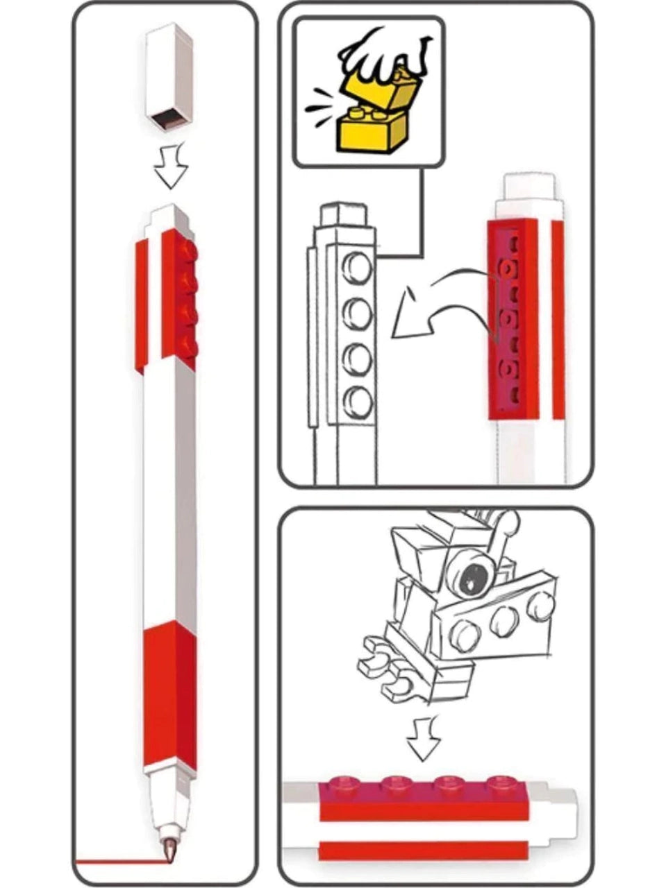 Caneta Gel Vermelha LEGO®