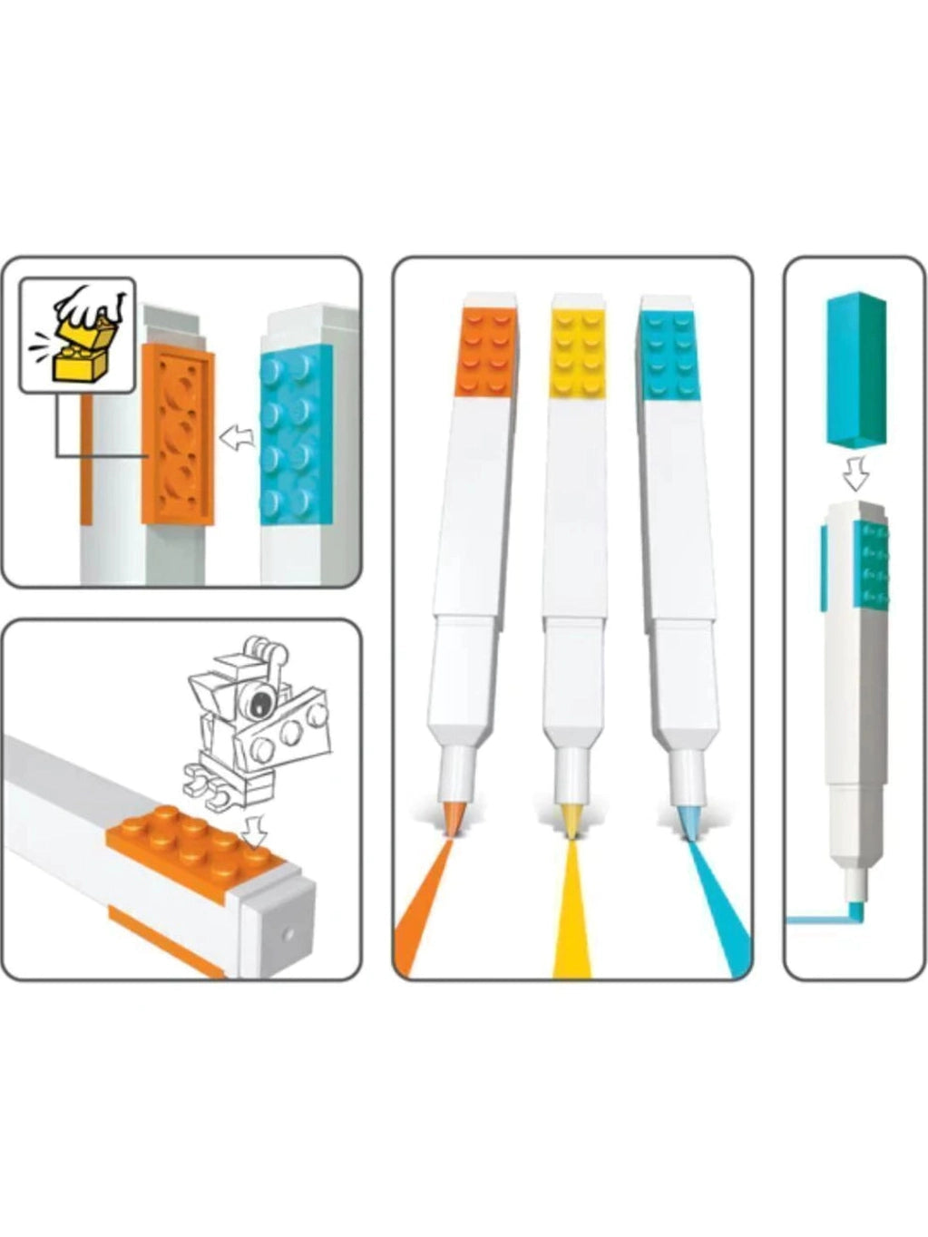 Marca Texto 3 Cores LEGO®