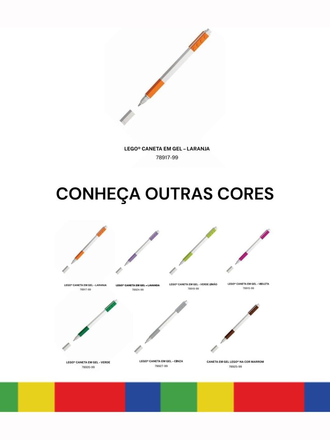 Caneta Gel Laranja LEGO®