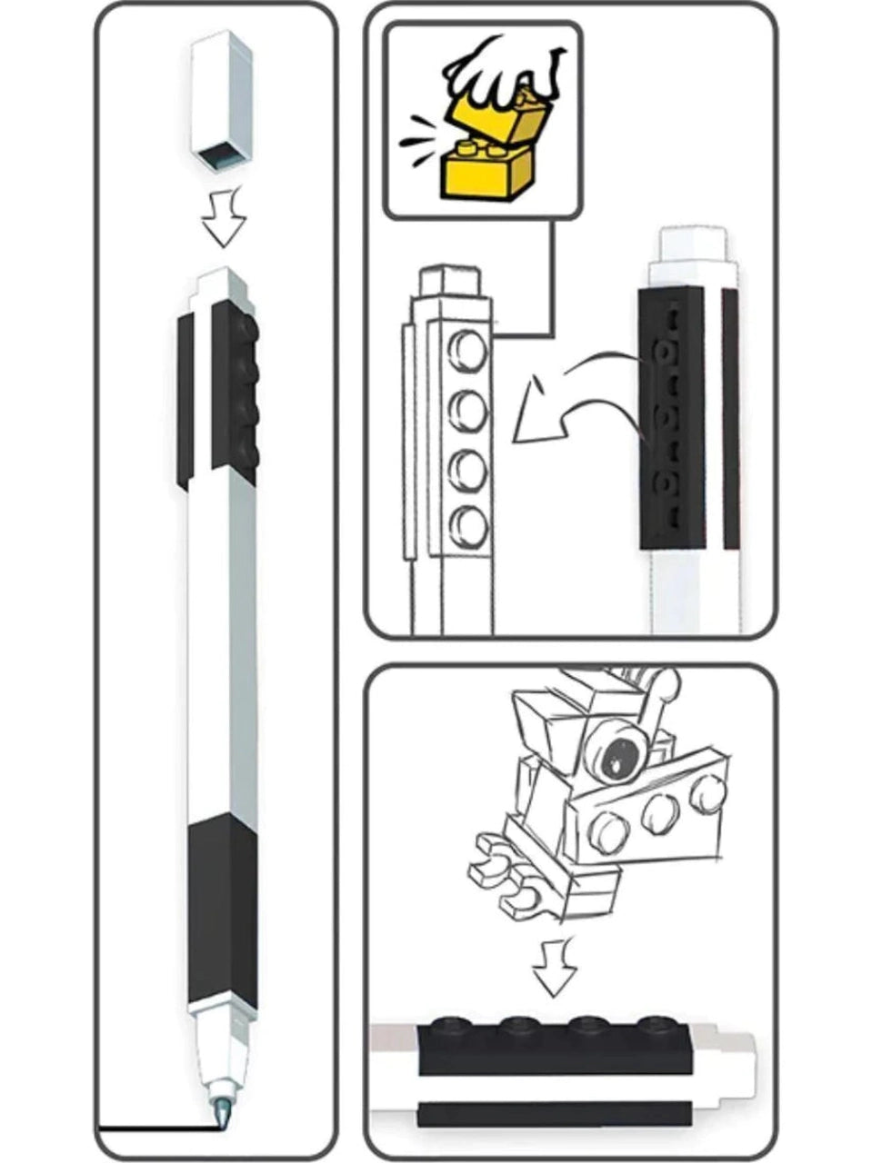 Caneta Gel Preta LEGO®