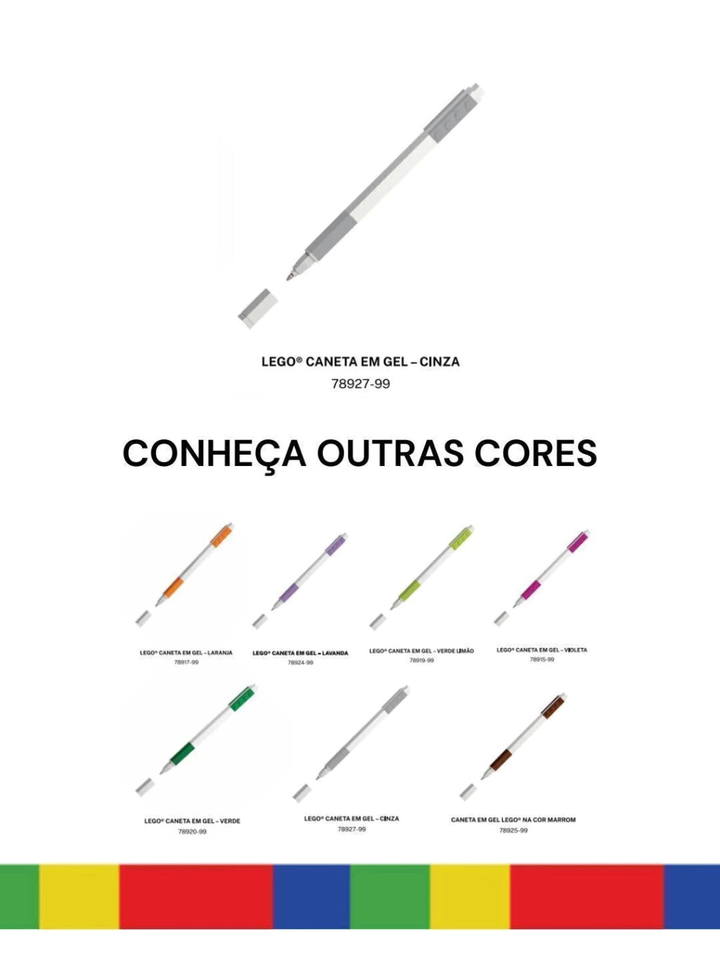 Caneta Gel Cinza LEGO®